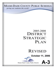 2005-2008 District Strategic Plan